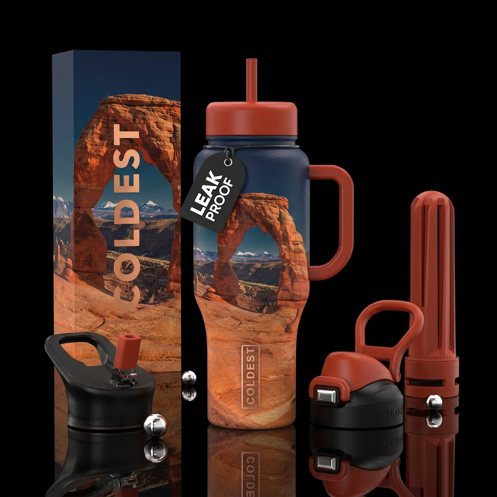 Arches natl park water bottle design