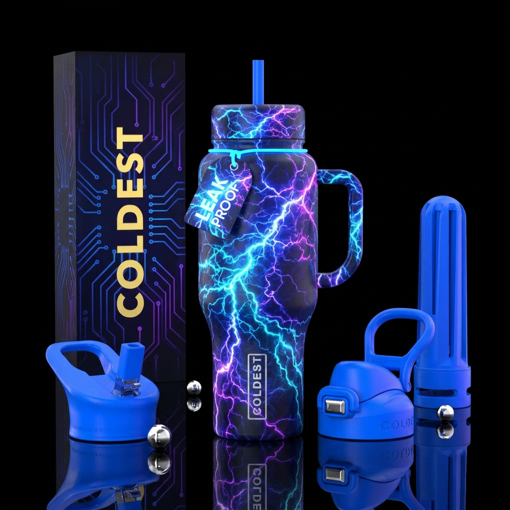 Electric lighting water bottle design