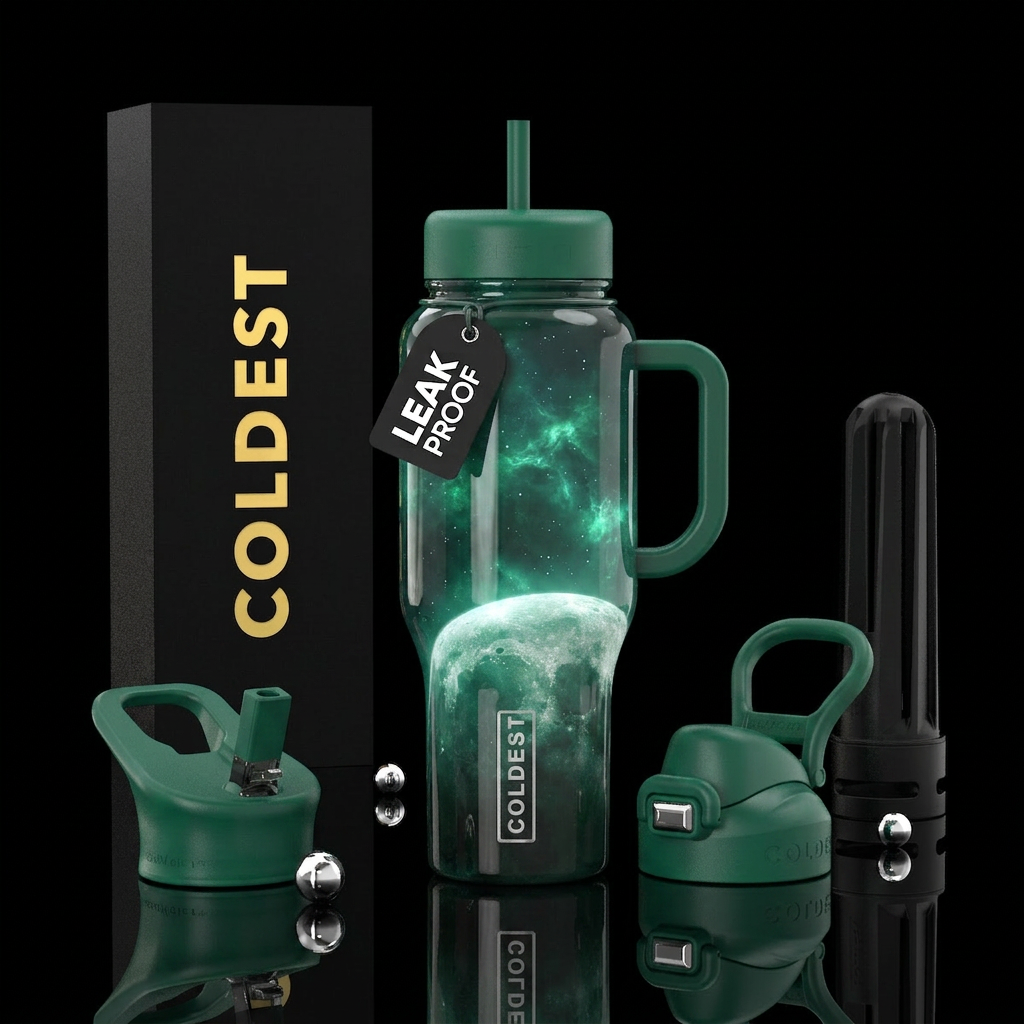 Emerald Luna water bottle design