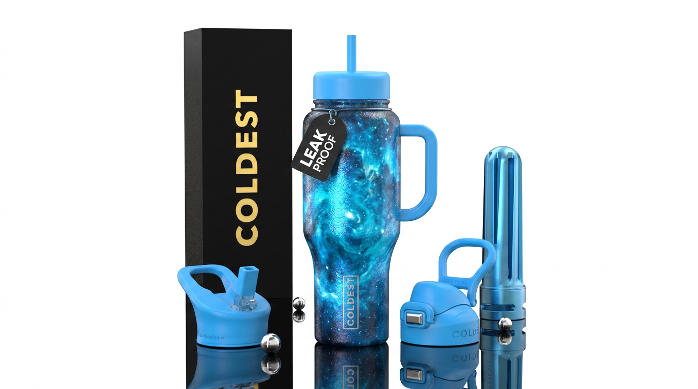 Sky blue nova water bottle design