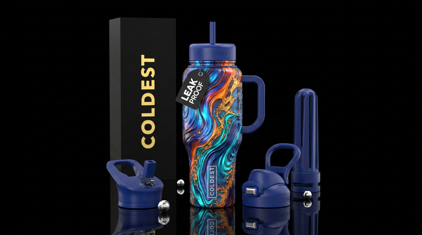 Molten ocean water bottle design