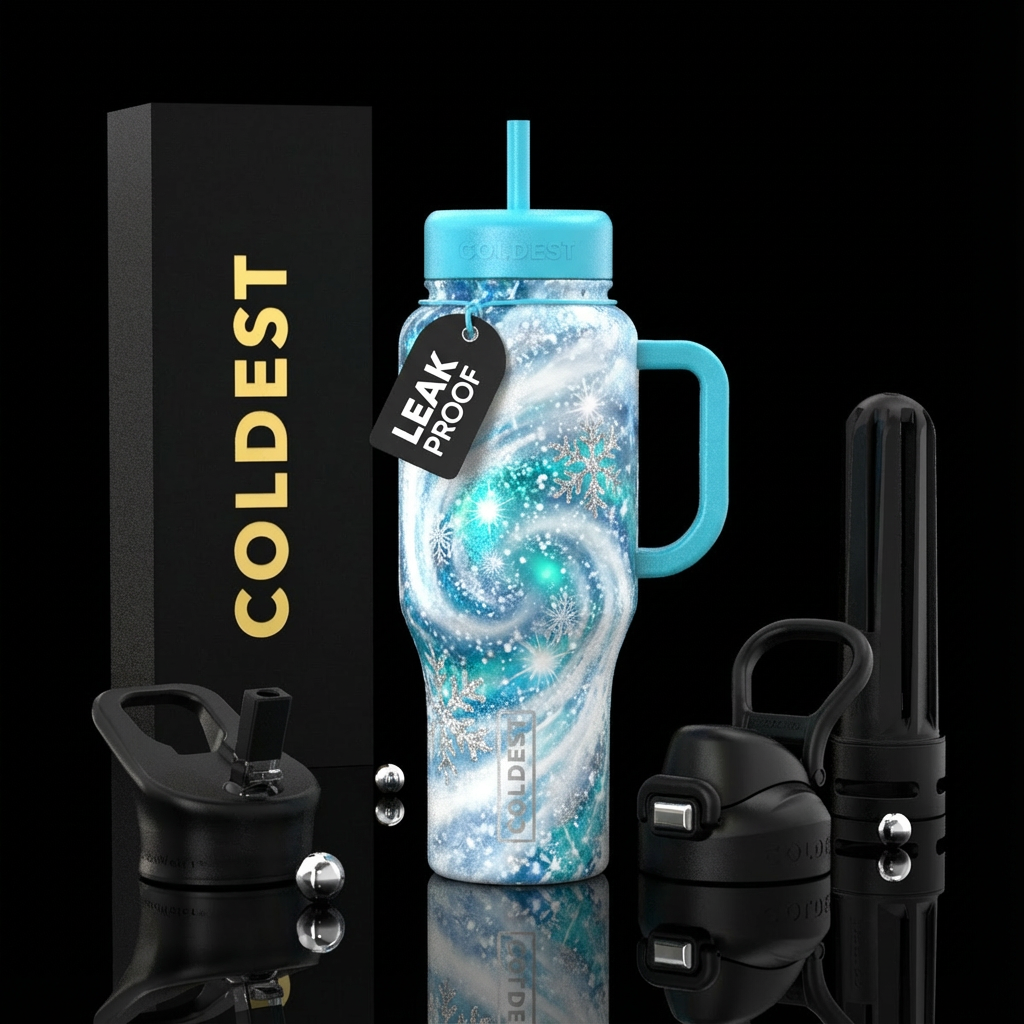 Snowball water bottle design