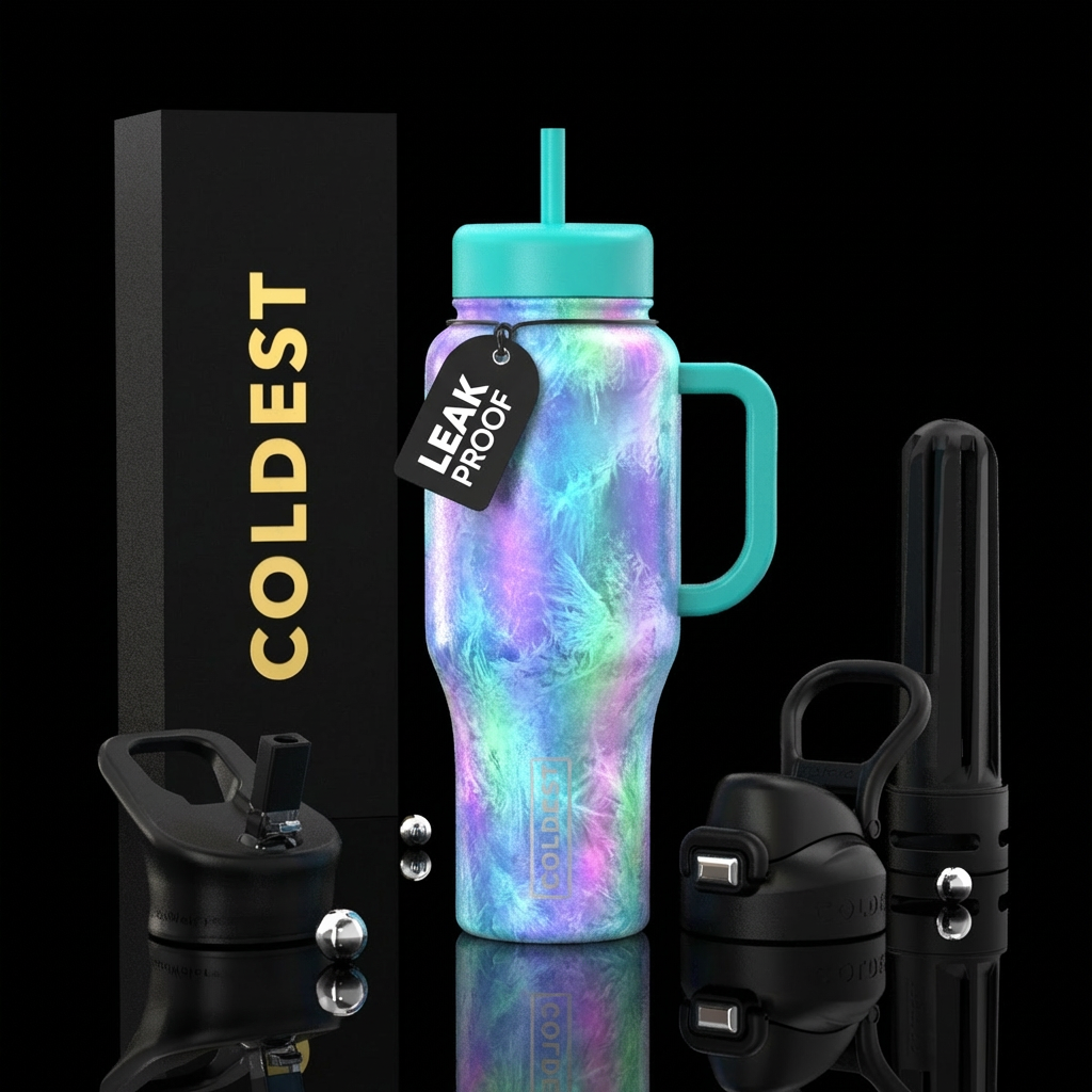 Ice glowie water bottle design