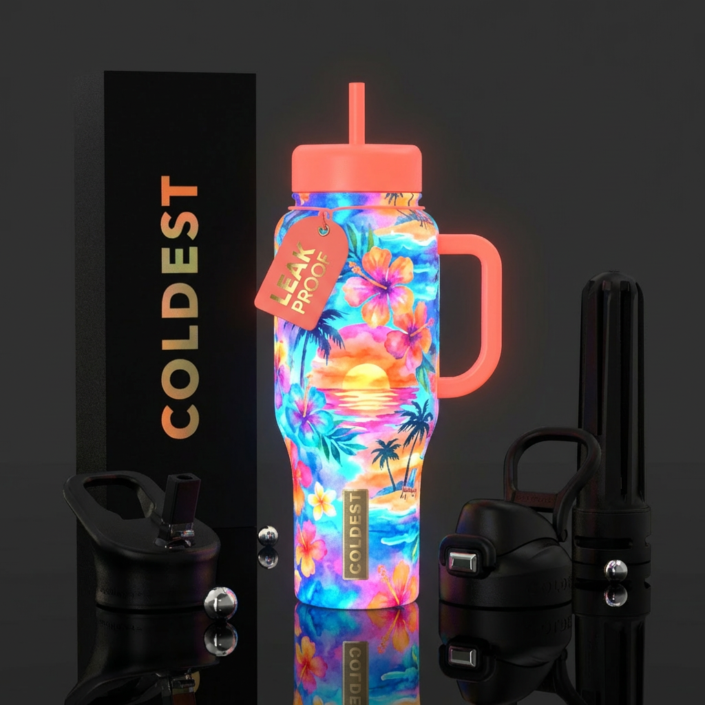 Glowie summer water bottle design