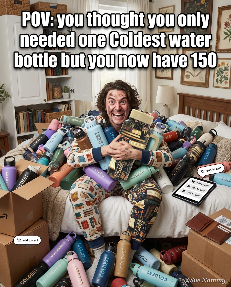 when you realize you've found the best water bottl... water bottle design