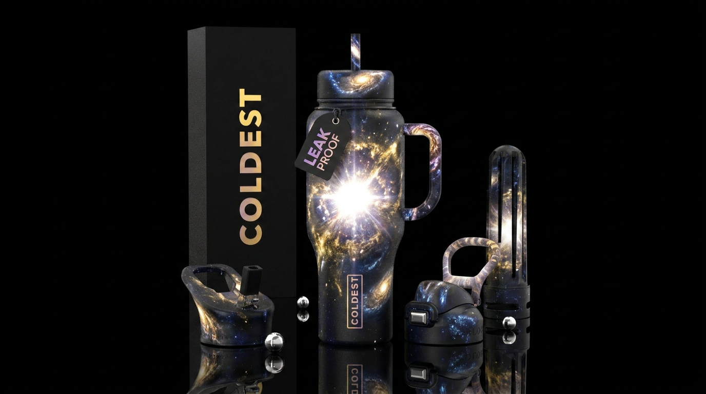 360-degree seamless wrap design for stainless stee... water bottle design