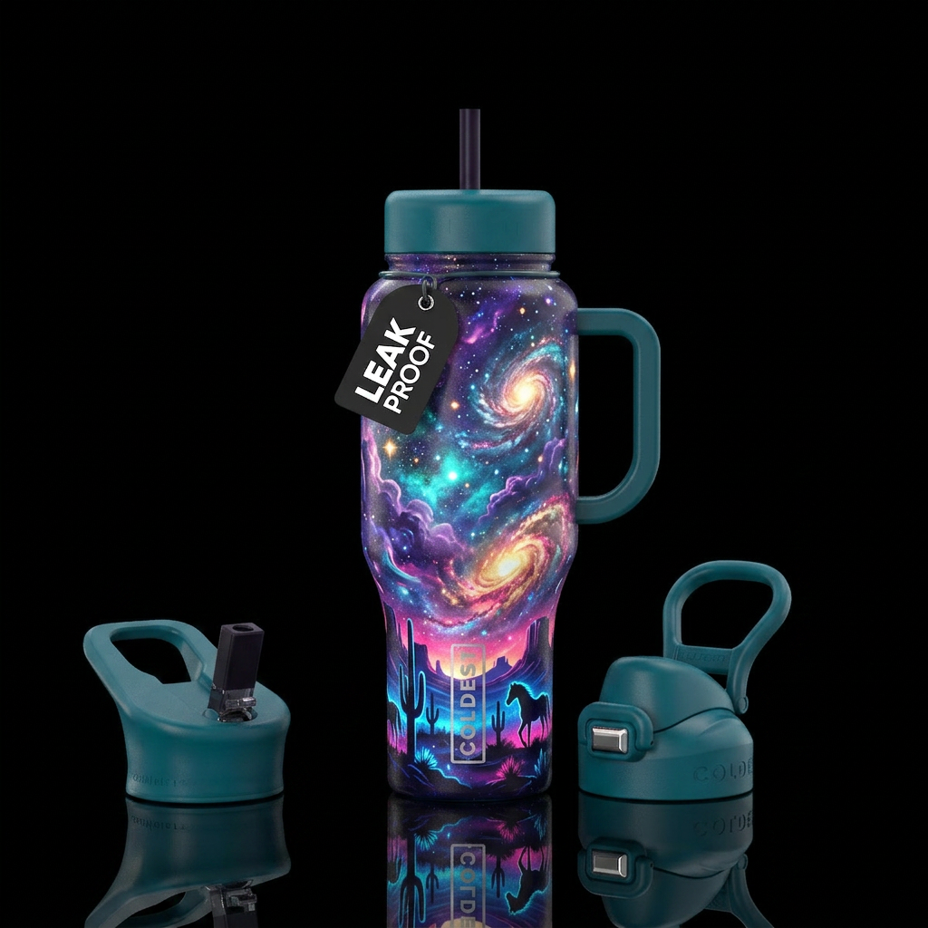 Cosmic Desert water bottle design