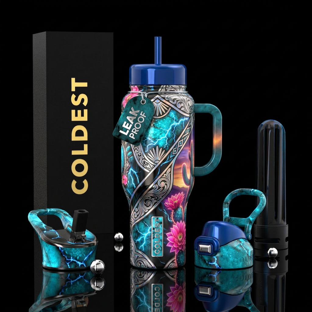 DREAMY WESTERN water bottle design