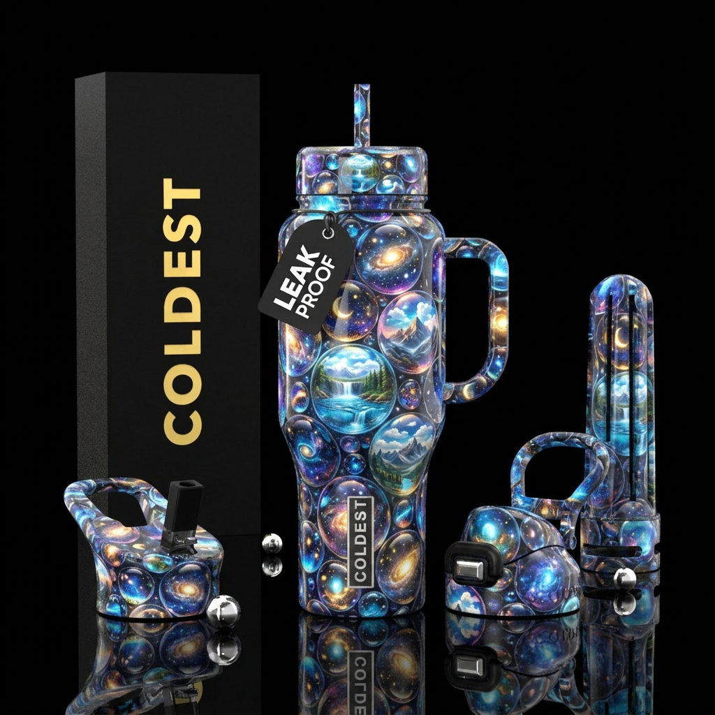 GALAXY MARBLE water bottle design