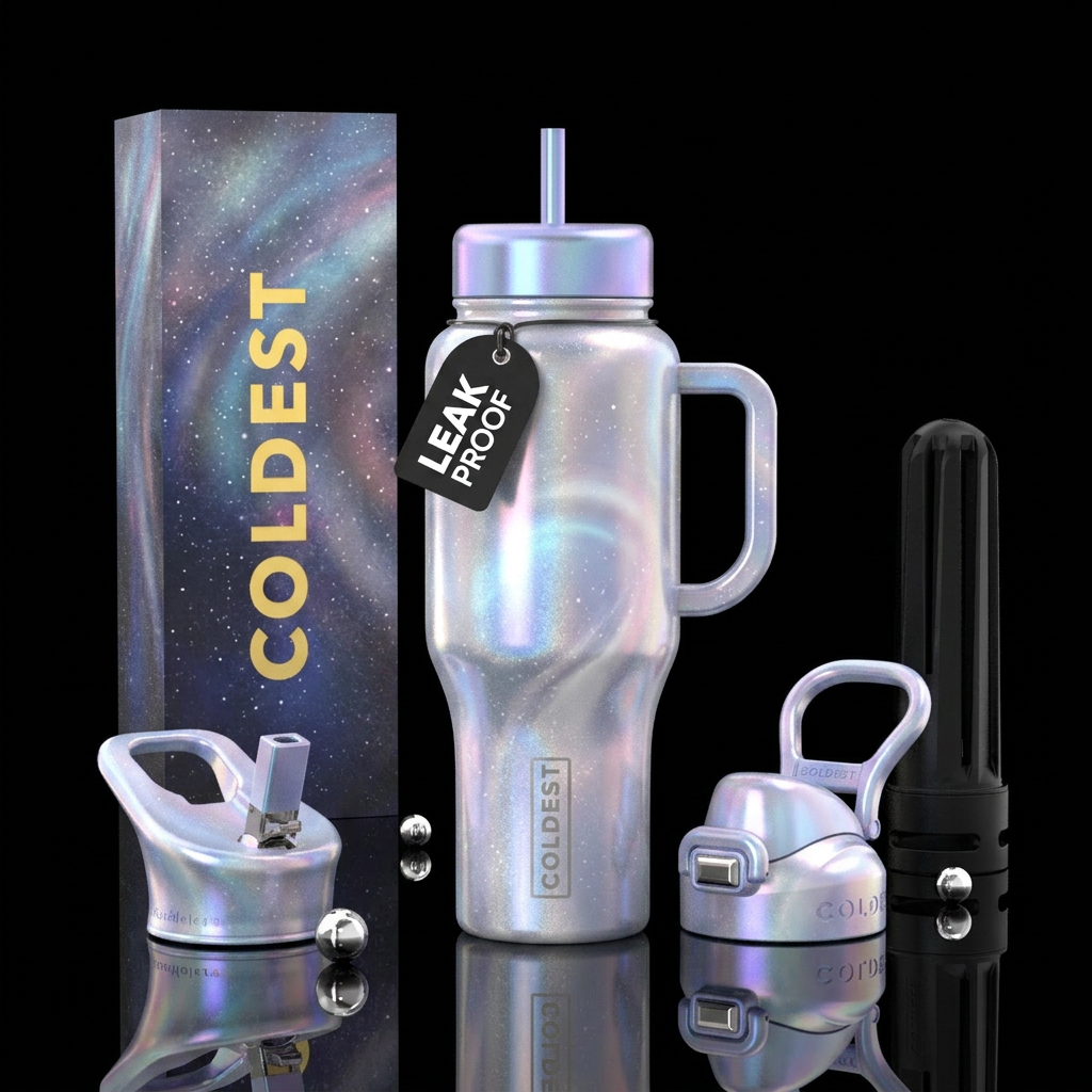 Celestial Pearl water bottle design