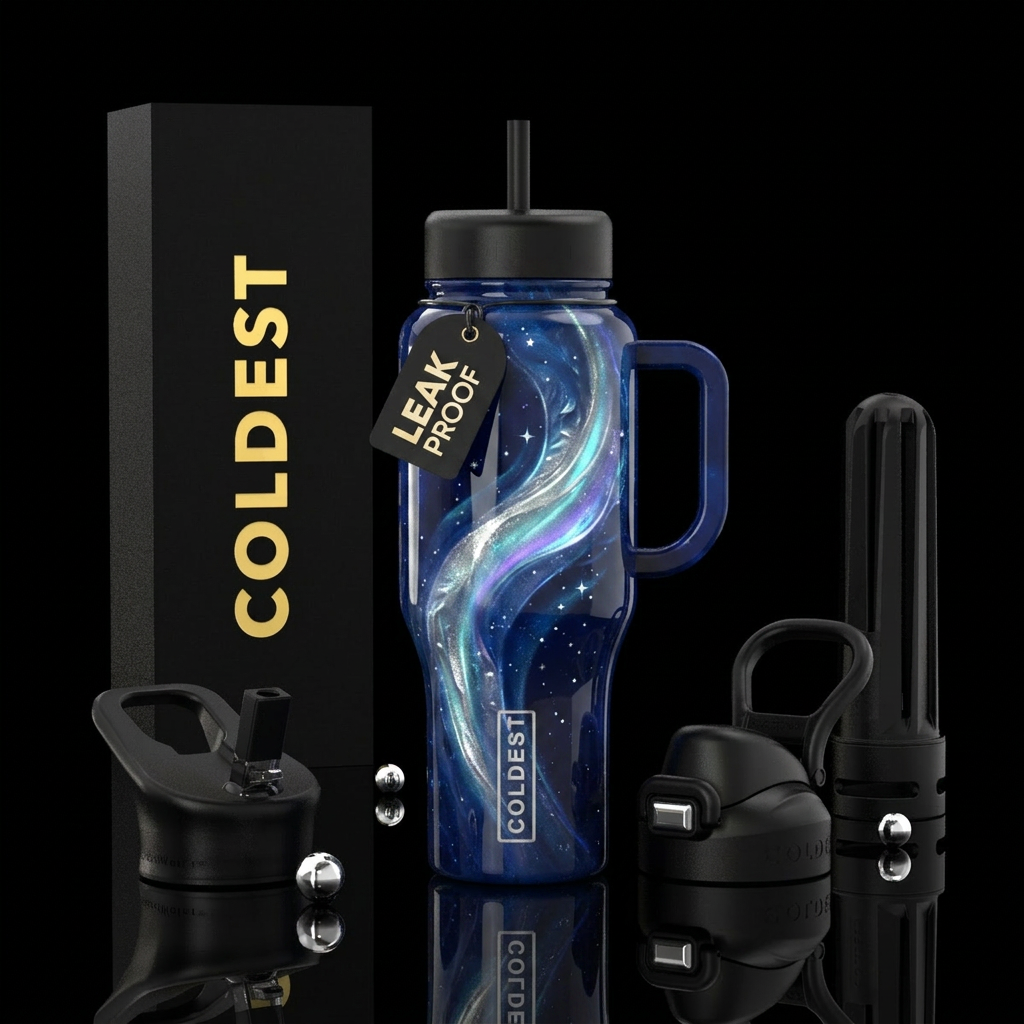 Moonstone Swirl water bottle design