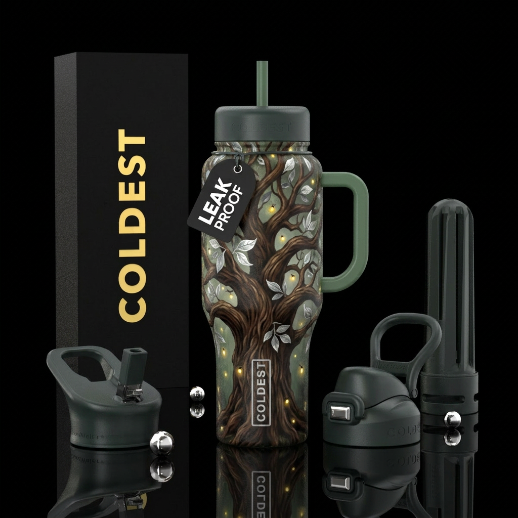 Enchanted Oak water bottle design