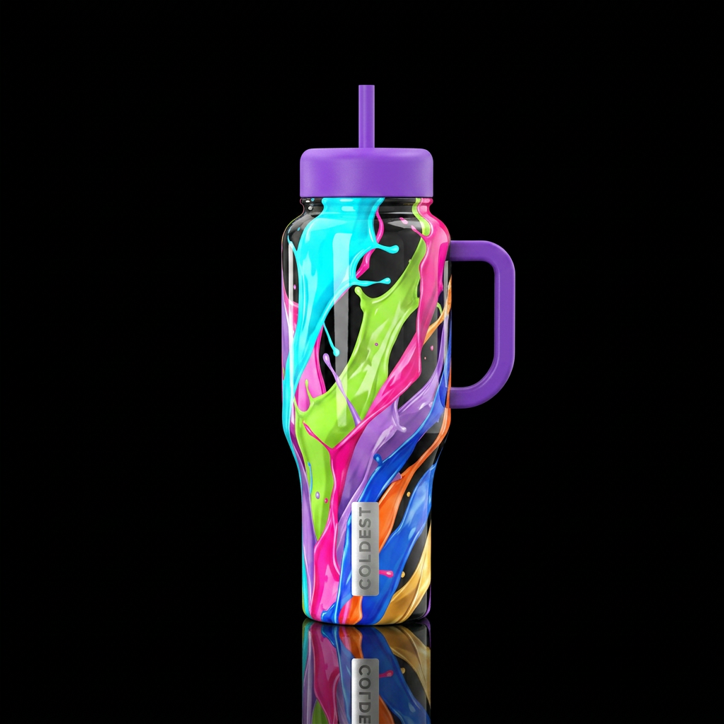 Color Splash water bottle design