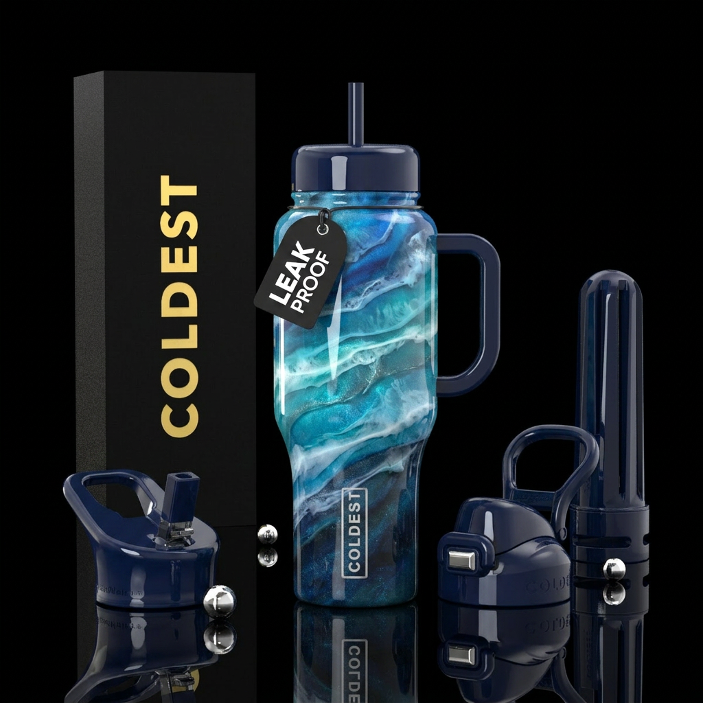 Sue Nammy waves water bottle design