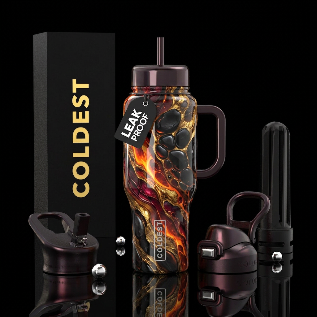 Molten water bottle design