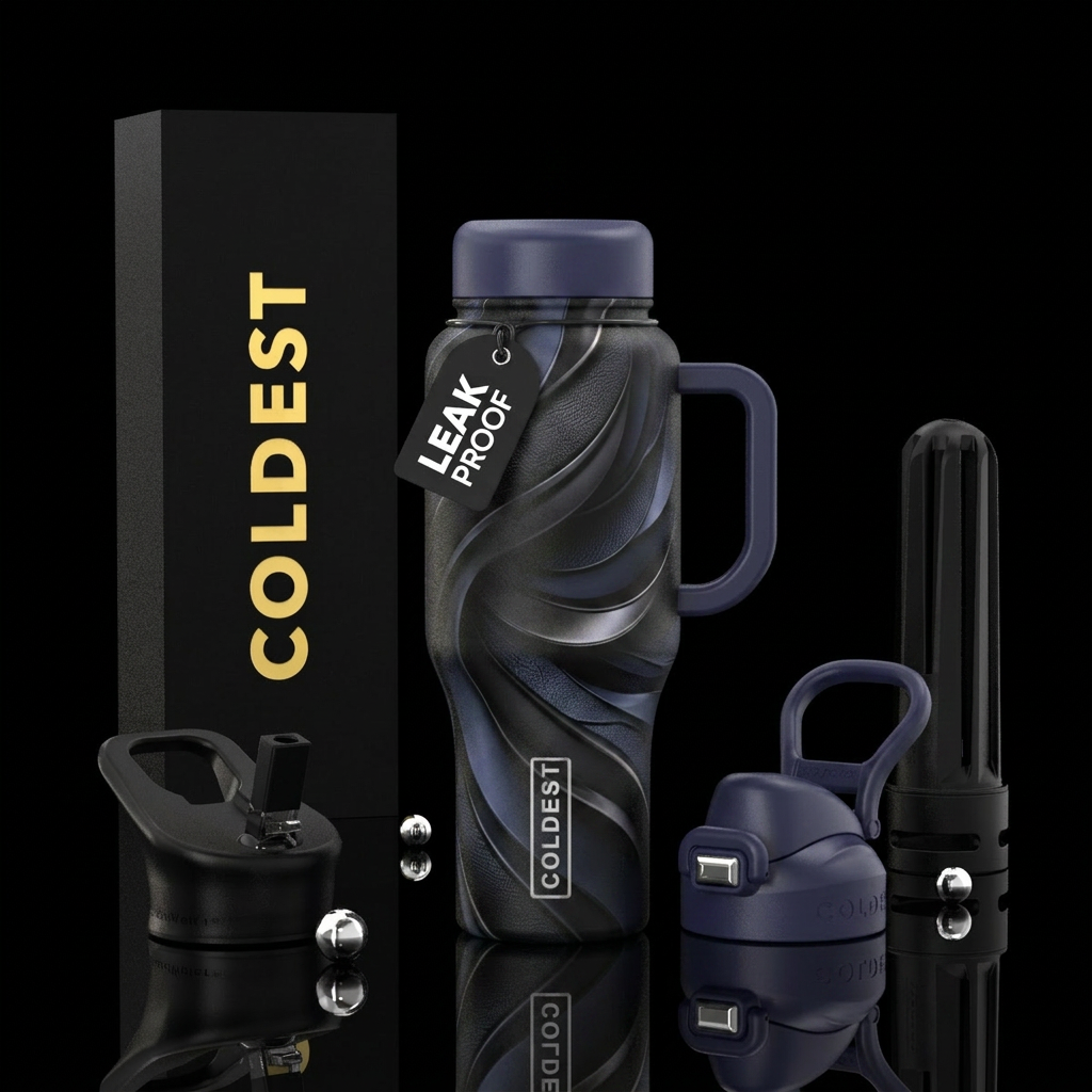 Black Shadow water bottle design