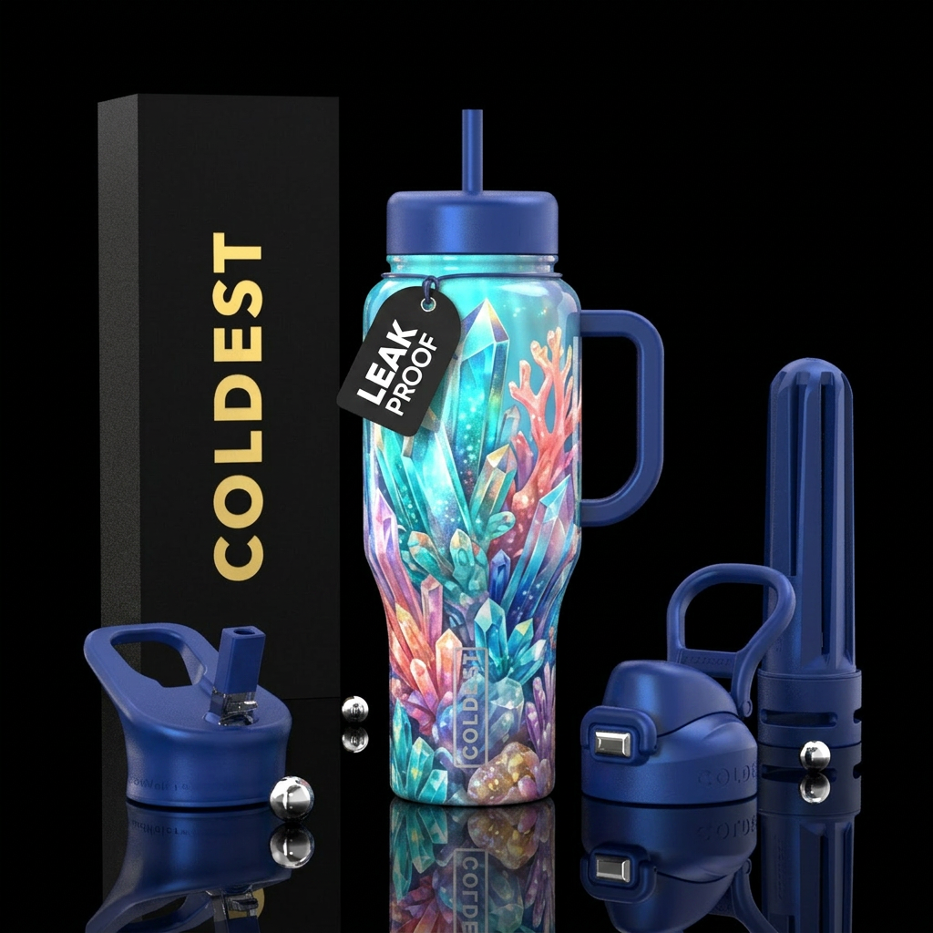 Ocean Crystal water bottle design