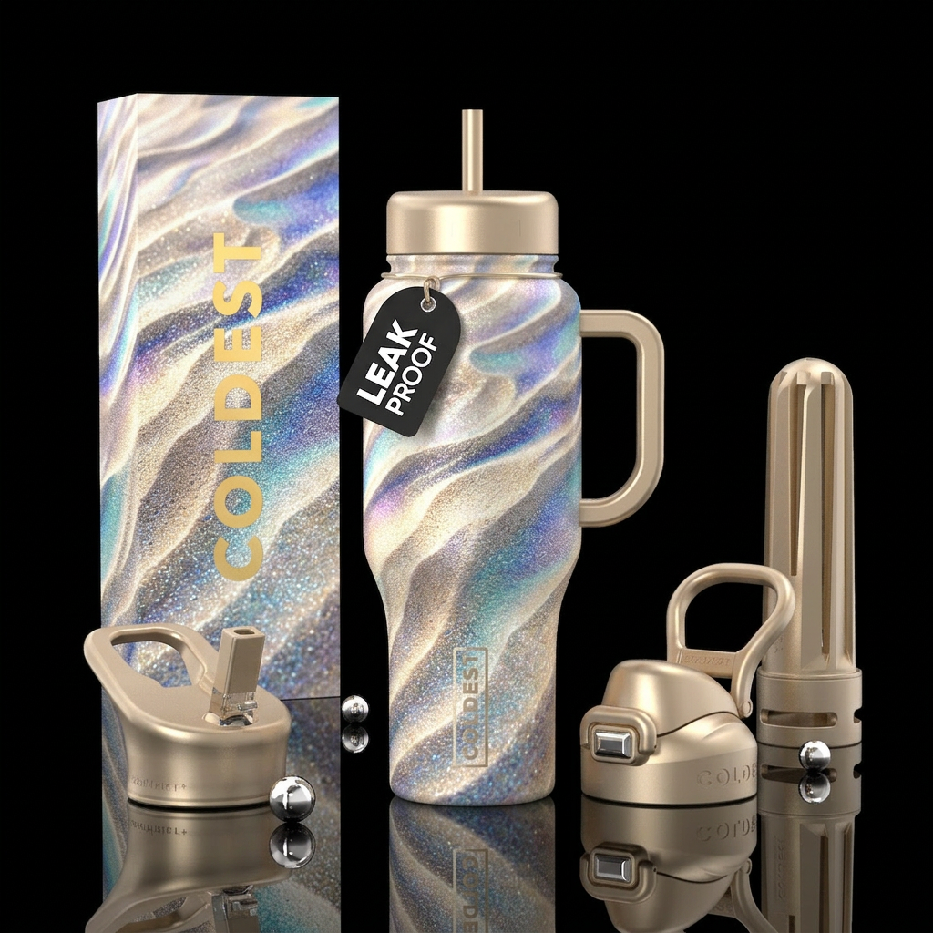 Sandy water bottle design