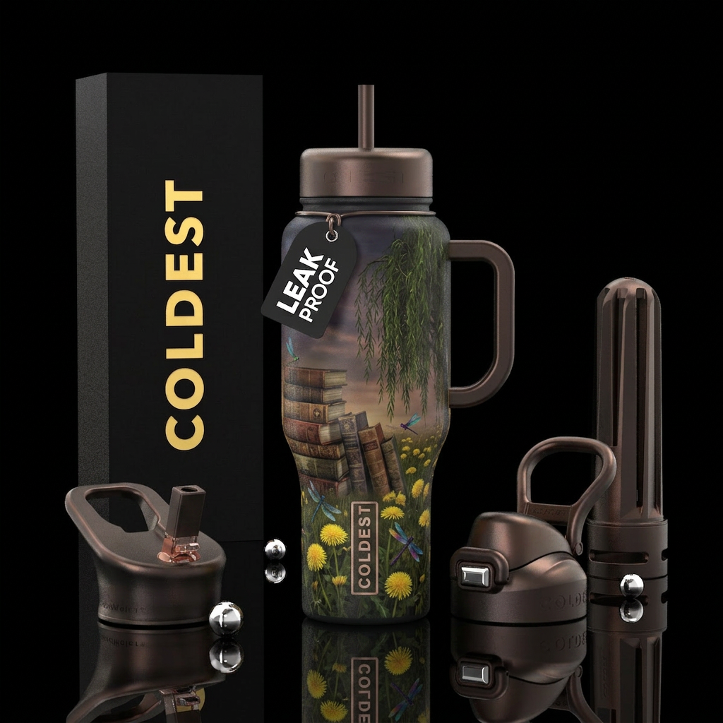 Summer stories water bottle design