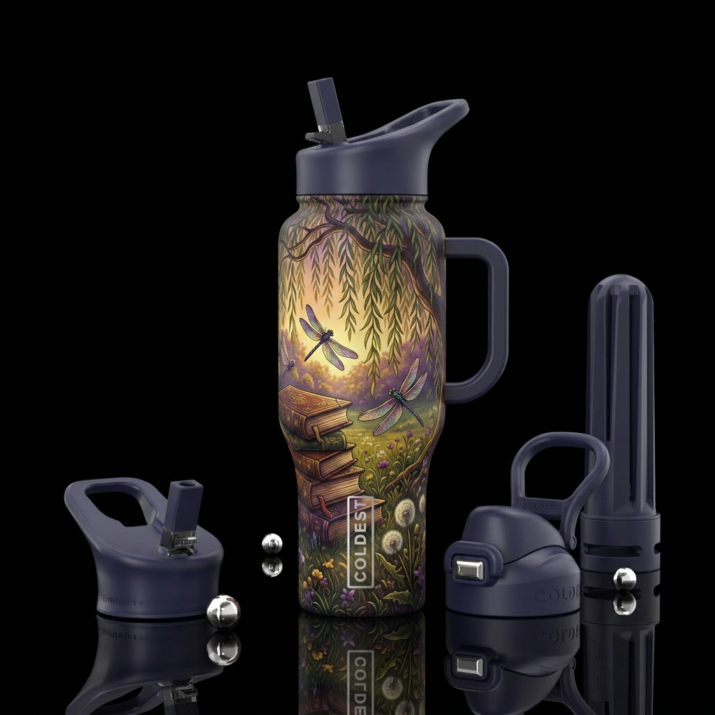 Summer Reading water bottle design