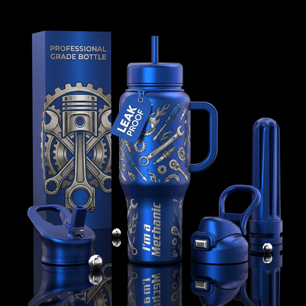 I'm a Mechanic bottle water bottle design