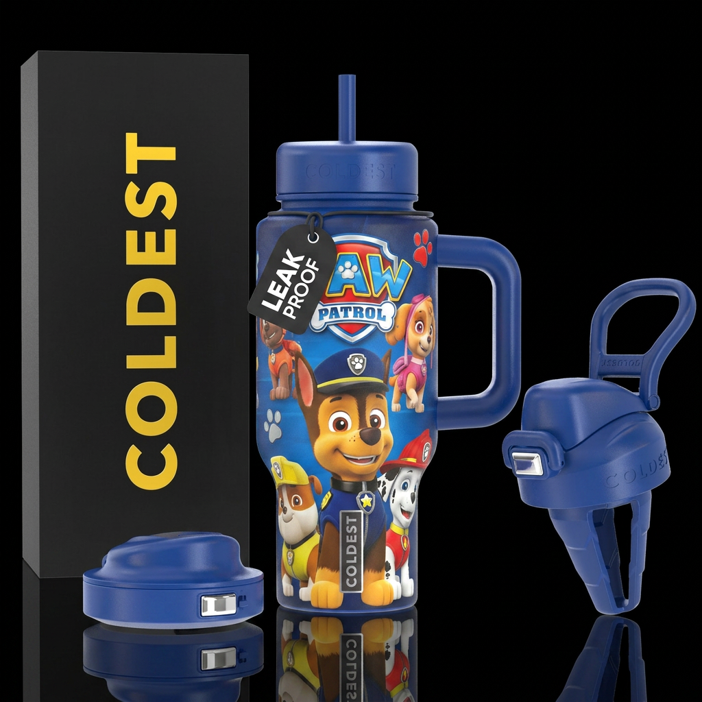 Paw Patrol water bottle design