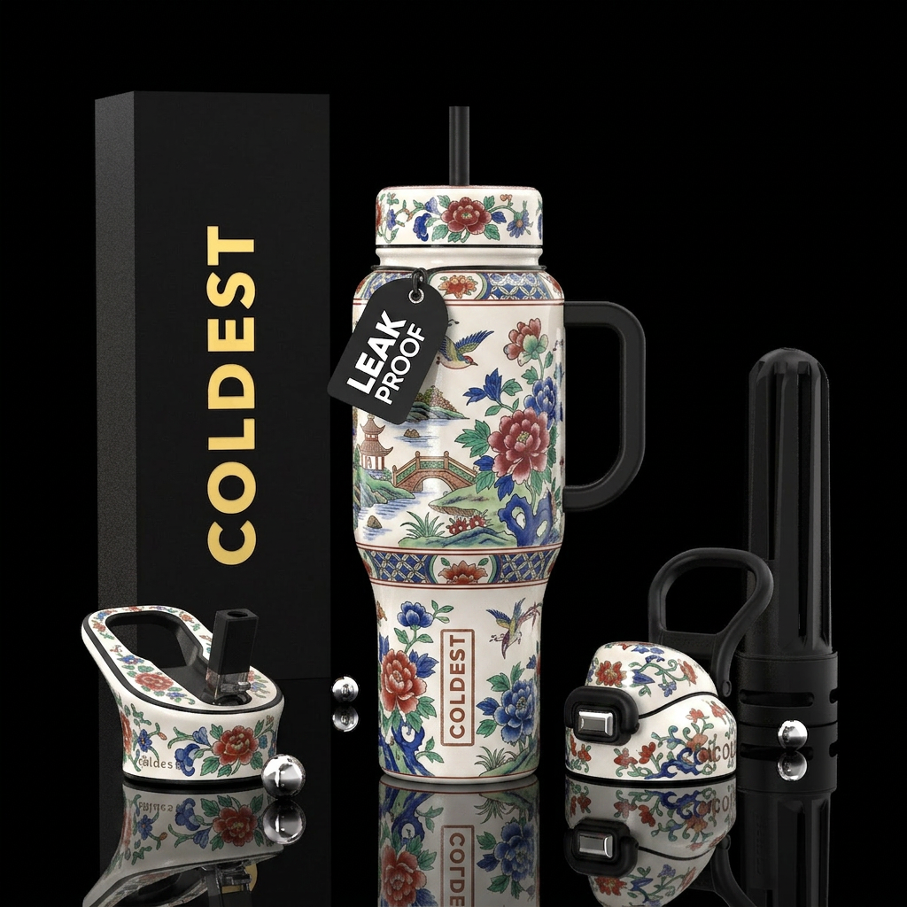 Old China ware water bottle design