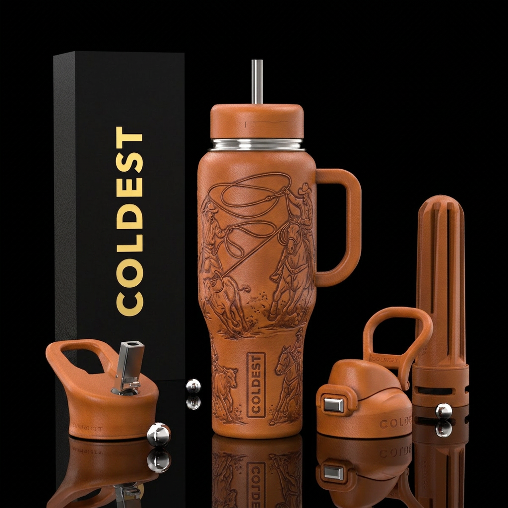 Calf roping water bottle design