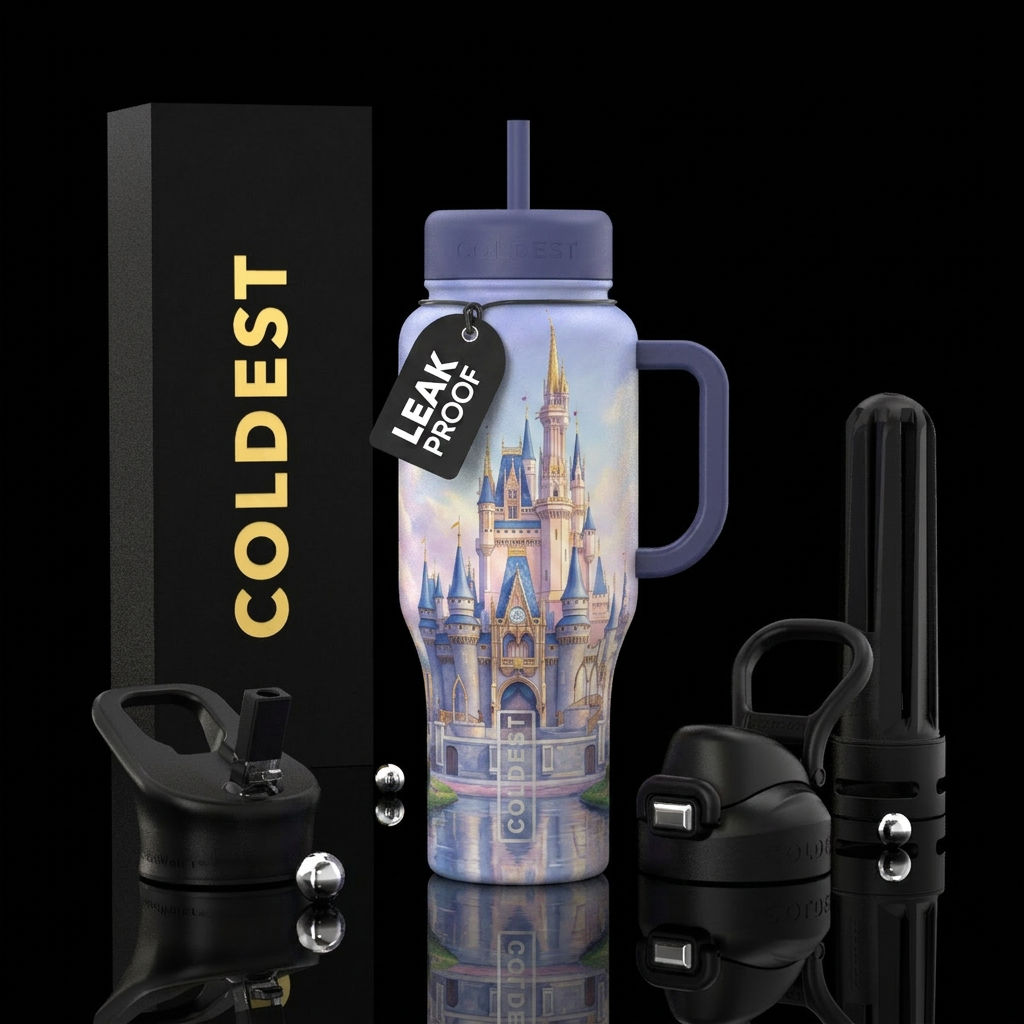 Most beautiful castle in the world prettiest color... water bottle design