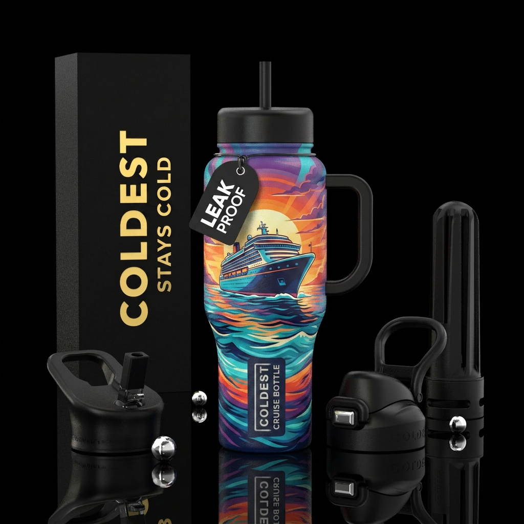 This is my cruise bottle stays cold the whole Crui... water bottle design