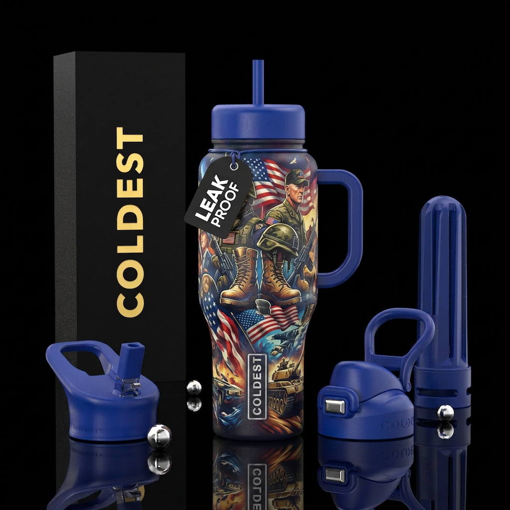 To the men & women who died defending the USA water bottle design