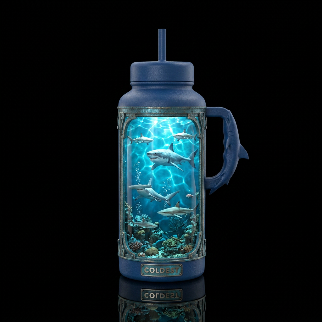 Shark tank water bottle design