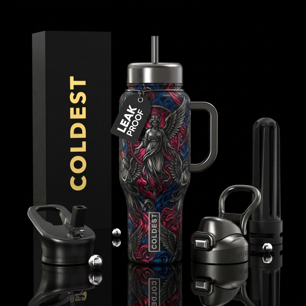 Dark angels water bottle design