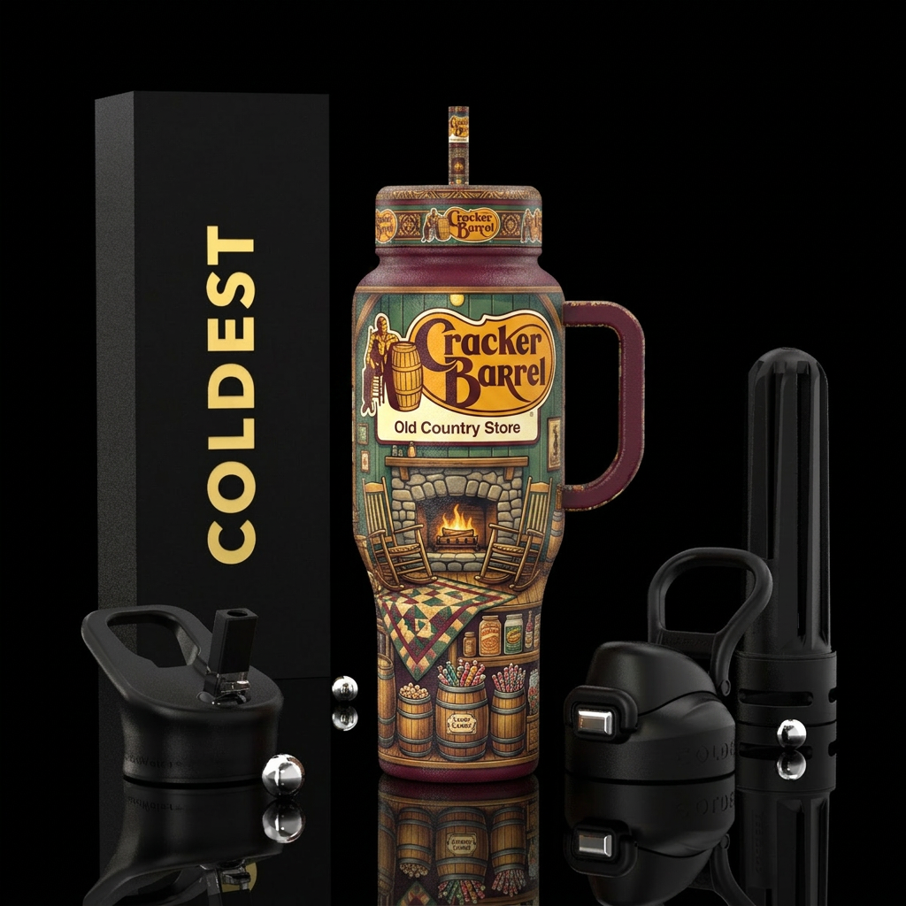 Cracker Barrel water bottle design