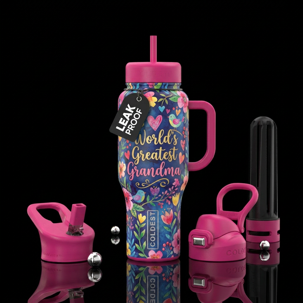World's greatest Grandma water bottle design