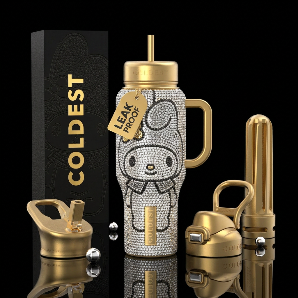Melody blinging water bottle design
