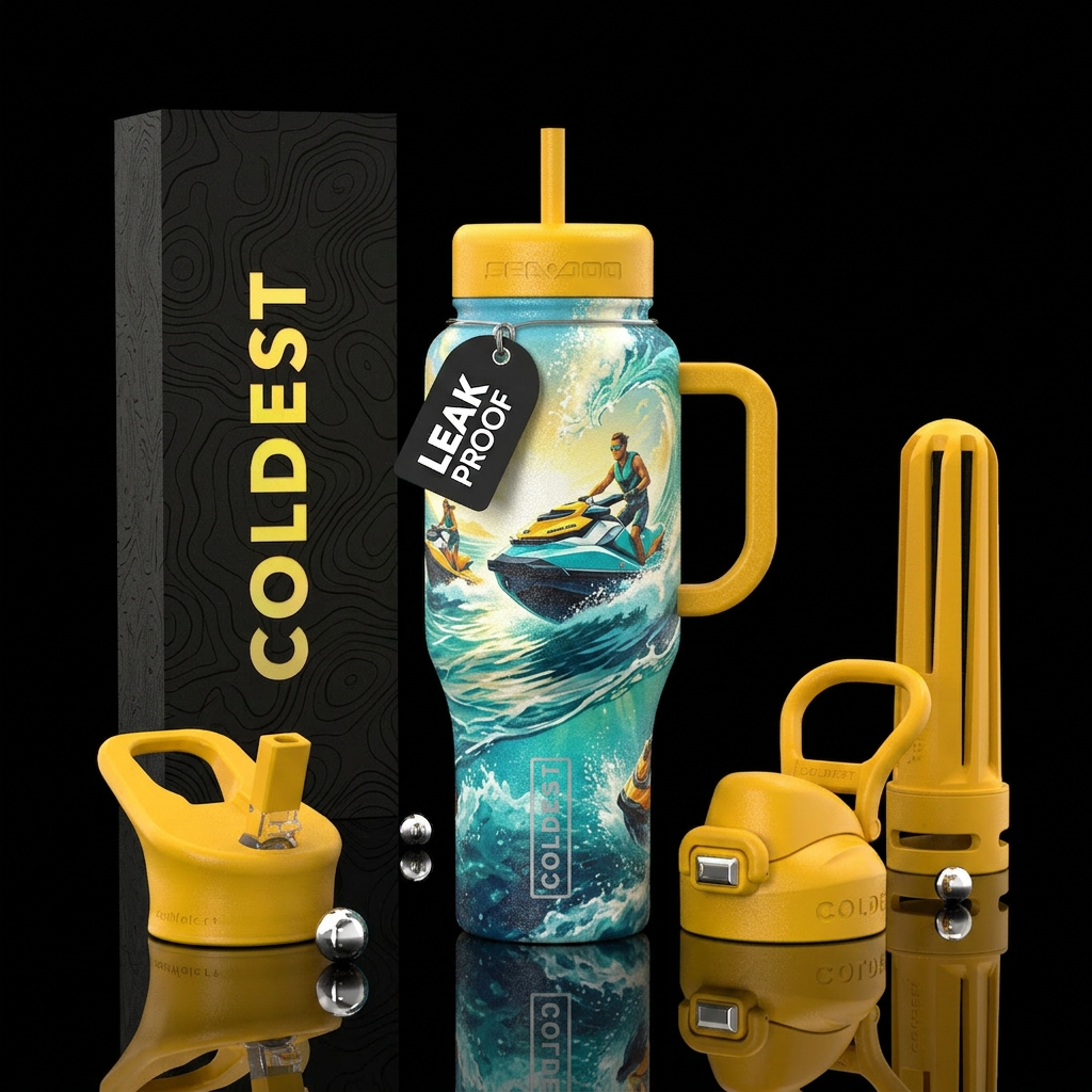 Sea Doo, Textured, water water bottle design