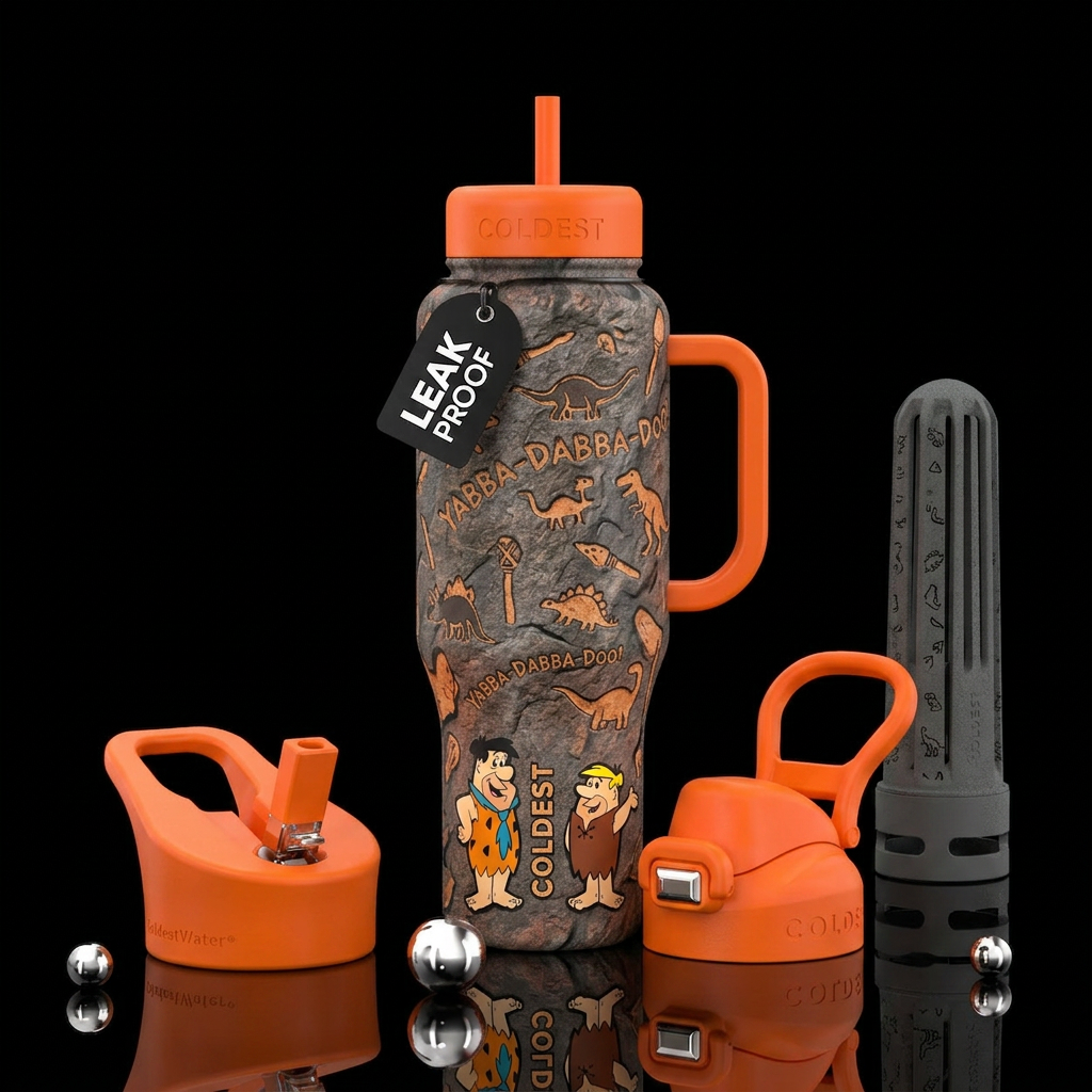 Flintstones,  funny water bottle design