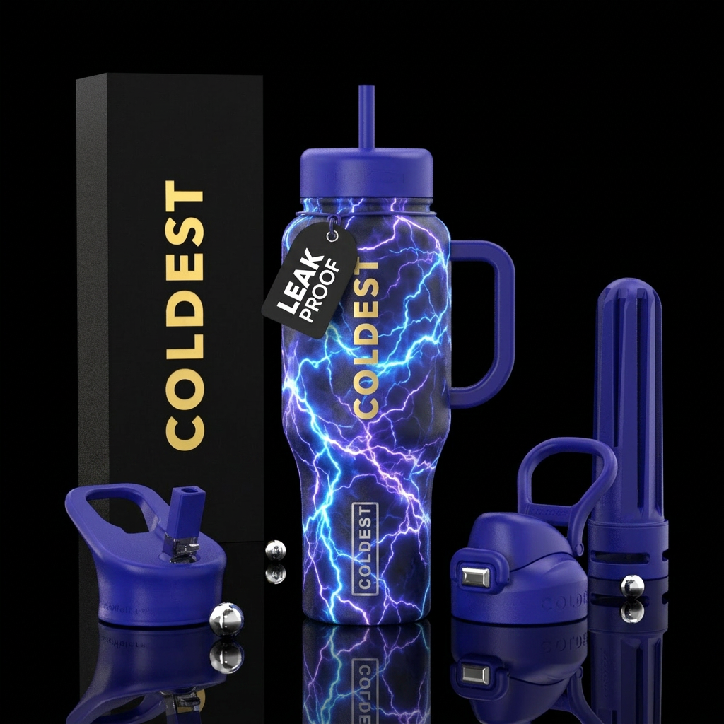 Glowie lightening water bottle design