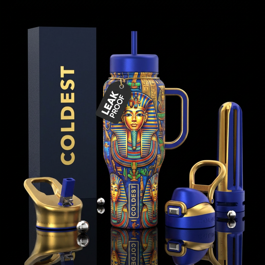 Pharaohs water bottle design