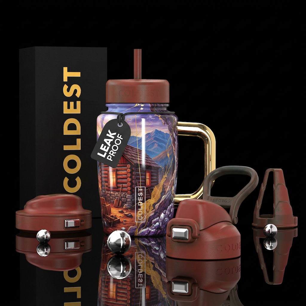 Miners cabin during the Carson City Silver Rush water bottle design