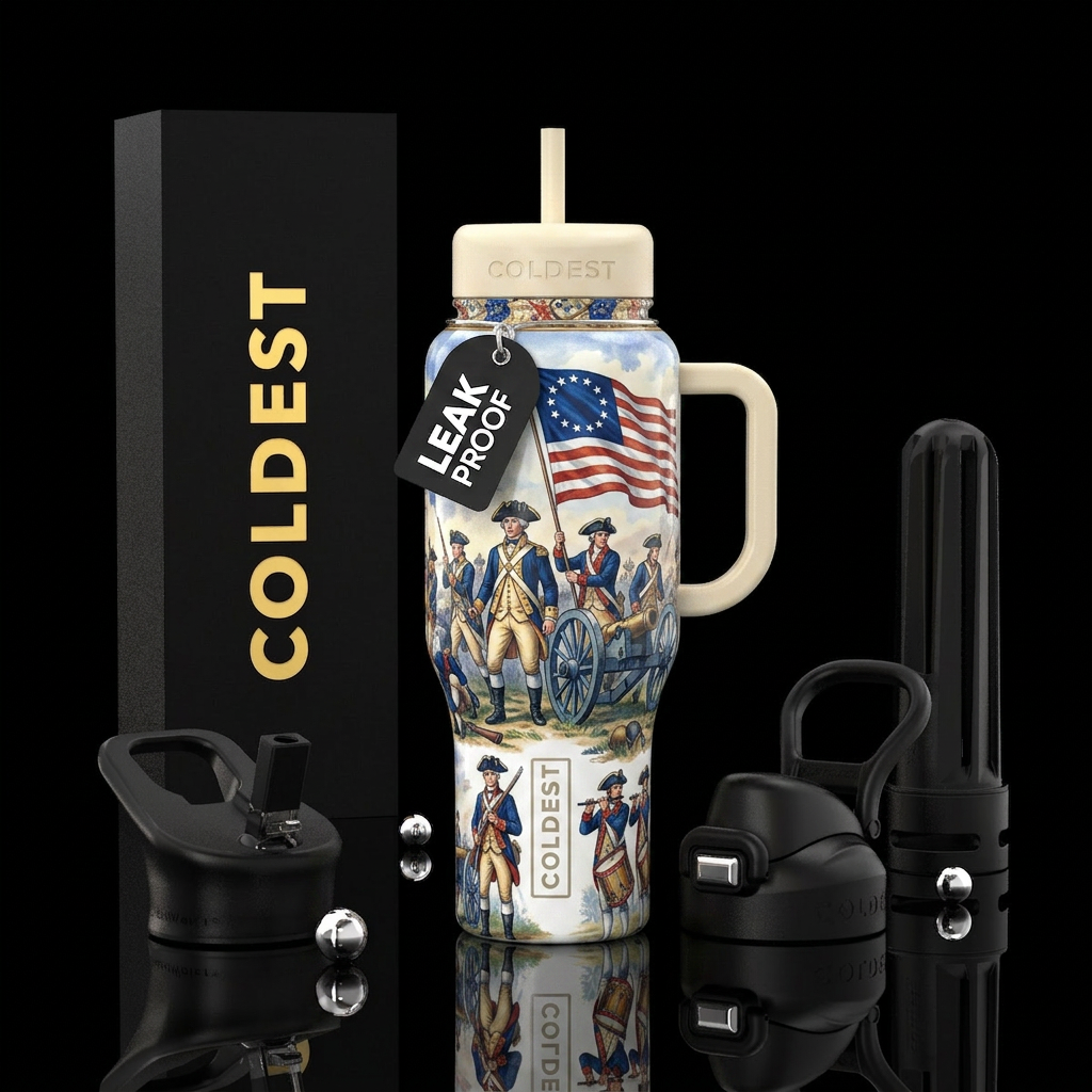 Tumbler is 18th century American Porcelain with a ... water bottle design