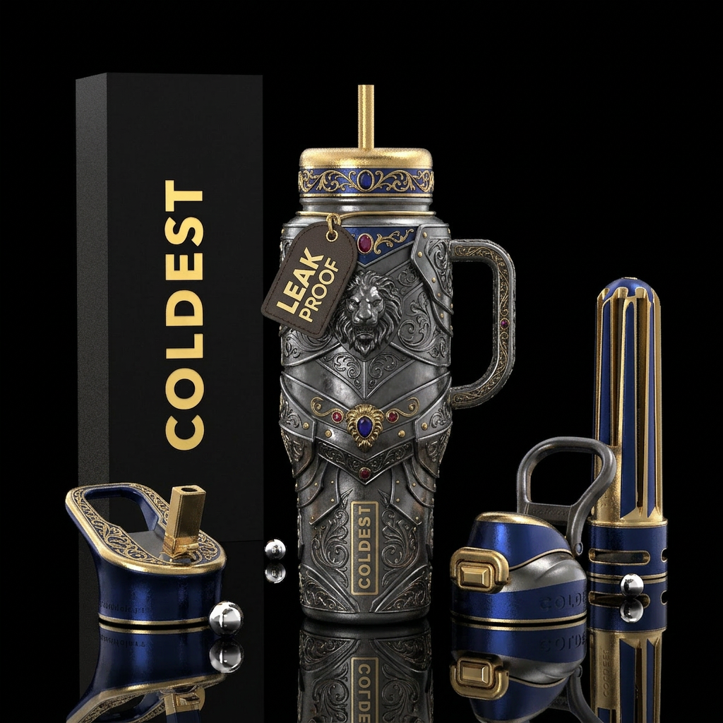Tumbler is the battle armor of a King water bottle design