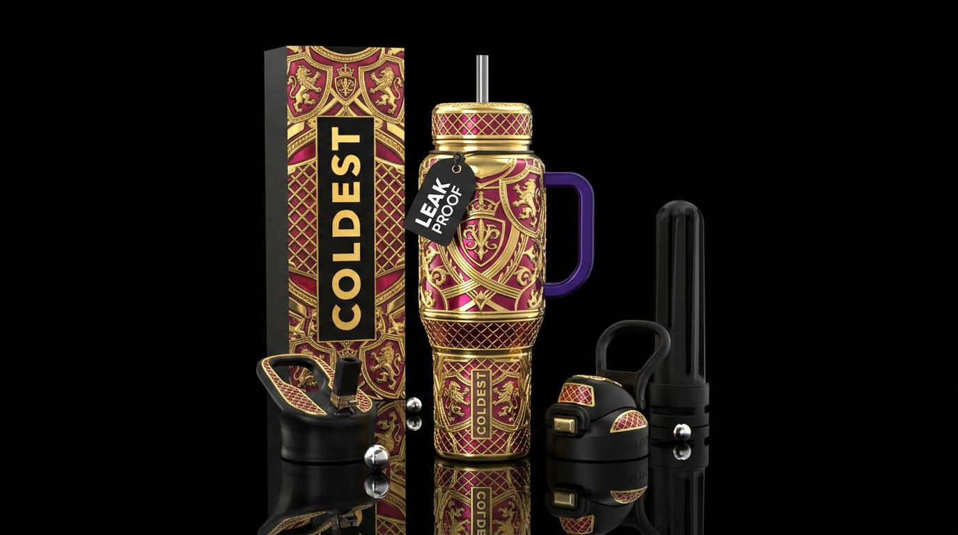 Tumbler is the battle armor of a King water bottle design