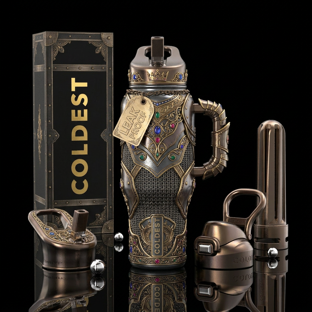 Tumbler is the battle armor of a King water bottle design