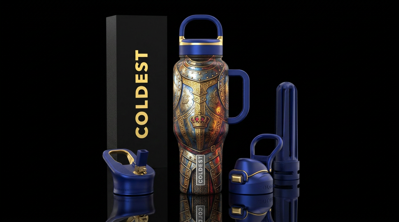 Tumbler is the battle armor of a King water bottle design