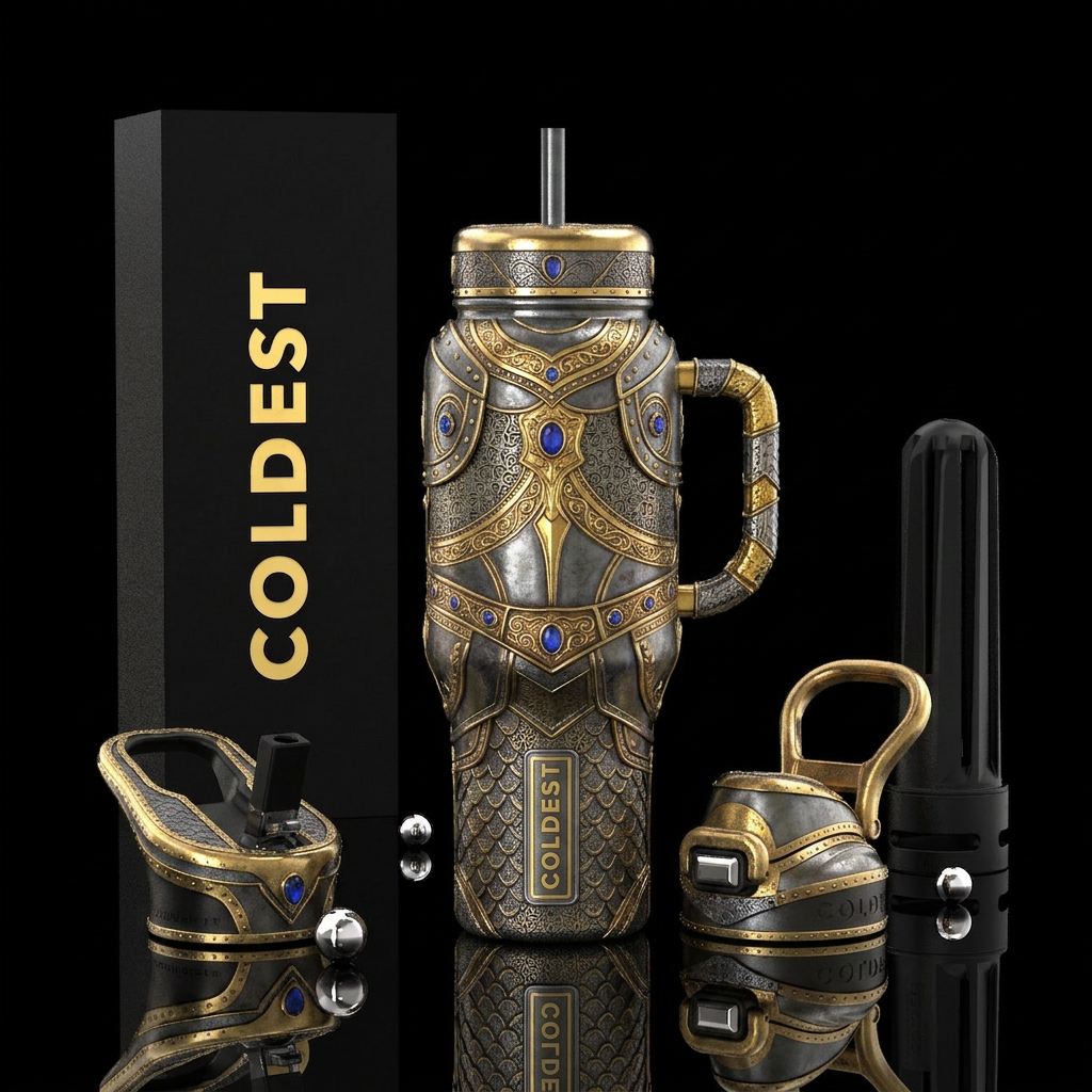 Tumbler is the battle armor of a King water bottle design