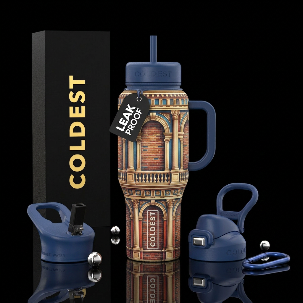 Tumbler is inspired by early american colonial arc... water bottle design
