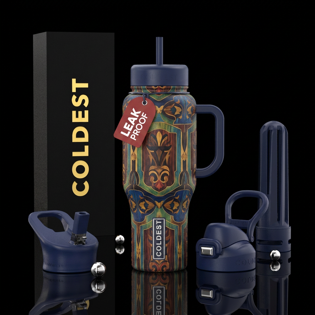 Tumbler is inspired by early German furniture water bottle design