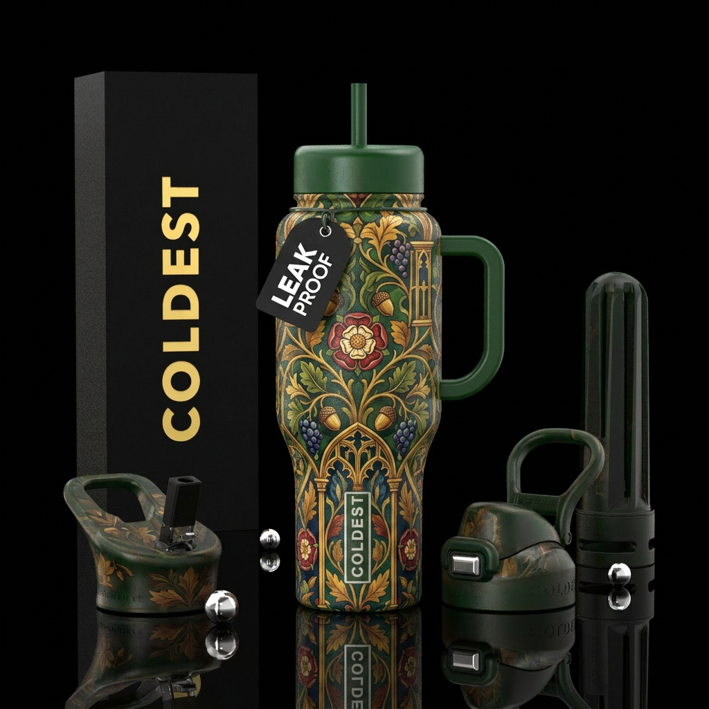 Tumbler is inspired by early English furniture water bottle design